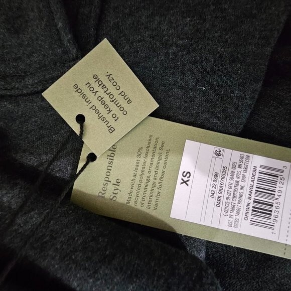 Goodfellow Tapered Fleece Cargo Jogger Pants Gray - Picture 11 of 11